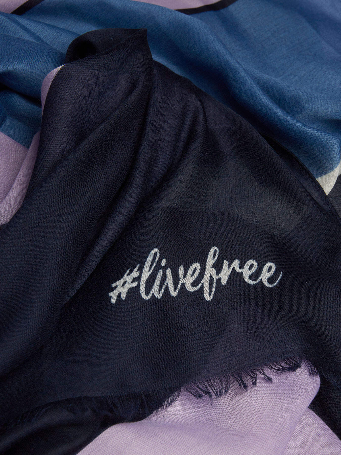 Sciarpa a maxi righe con logo image number 1