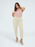 Pantaloni Carrot Fit in cotone image number 2