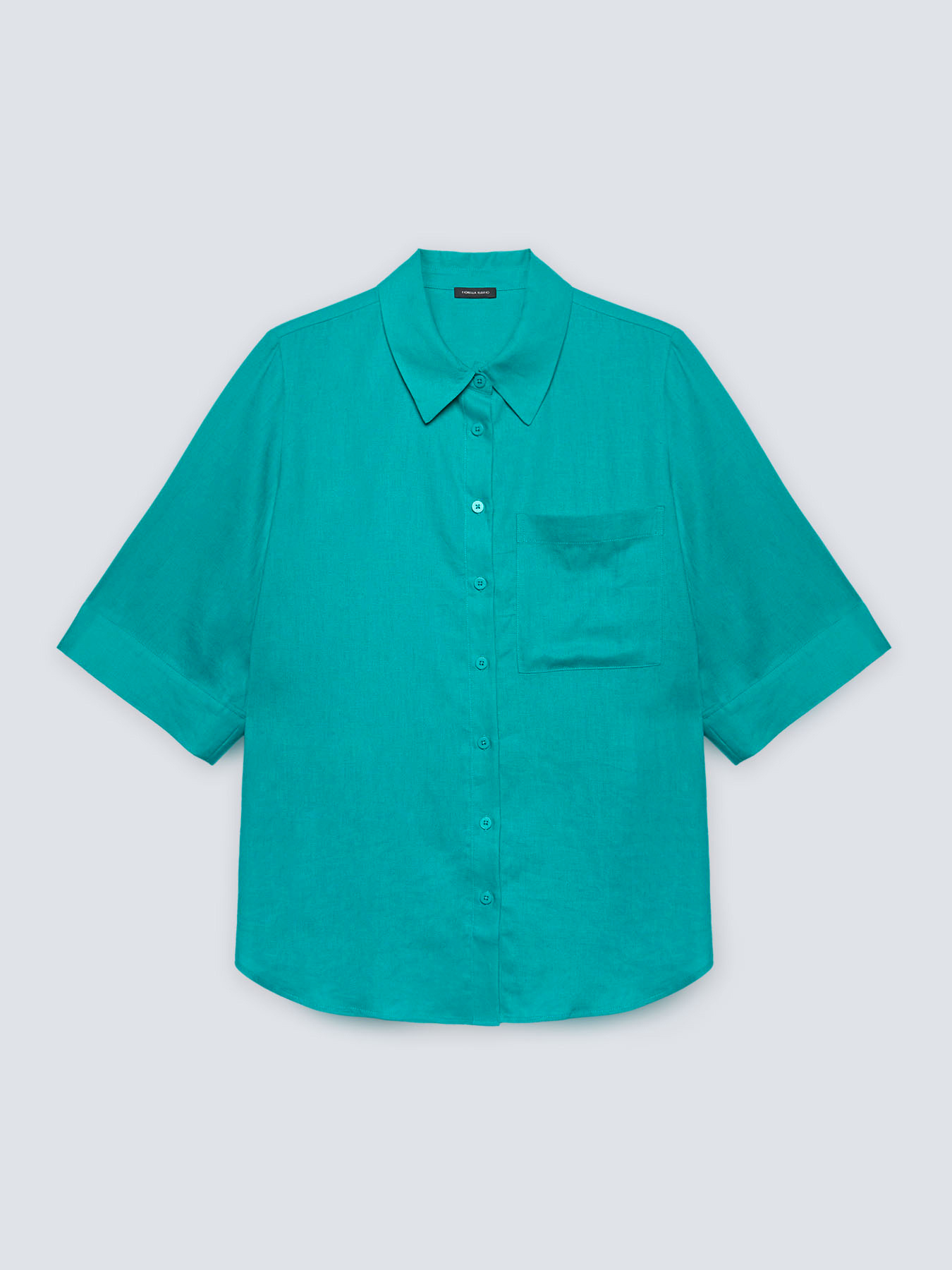 Camisa relaxed fit de lino y viscosa image number 4