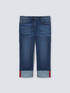 Jeans slim cropped Ambra con ricami image number 5