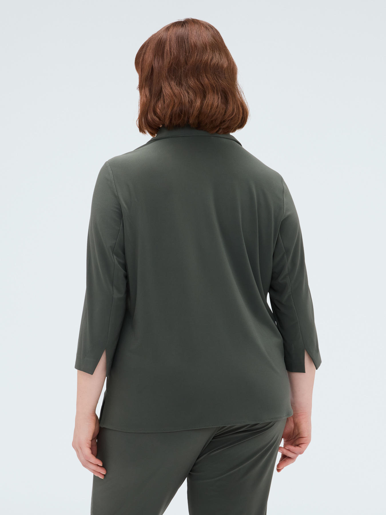 Jersey shirt with collar image number 1