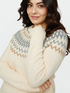 Jacquard sweater with fair isle pattern image number 2