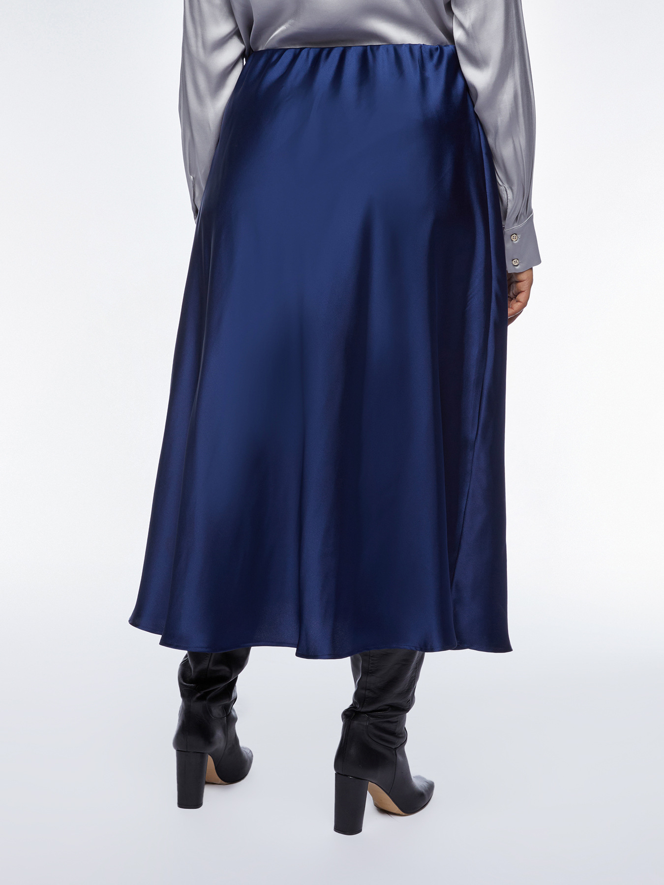 Gonna midi in raso image number 1