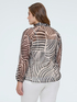 Georgette blouse with print and bow image number 1