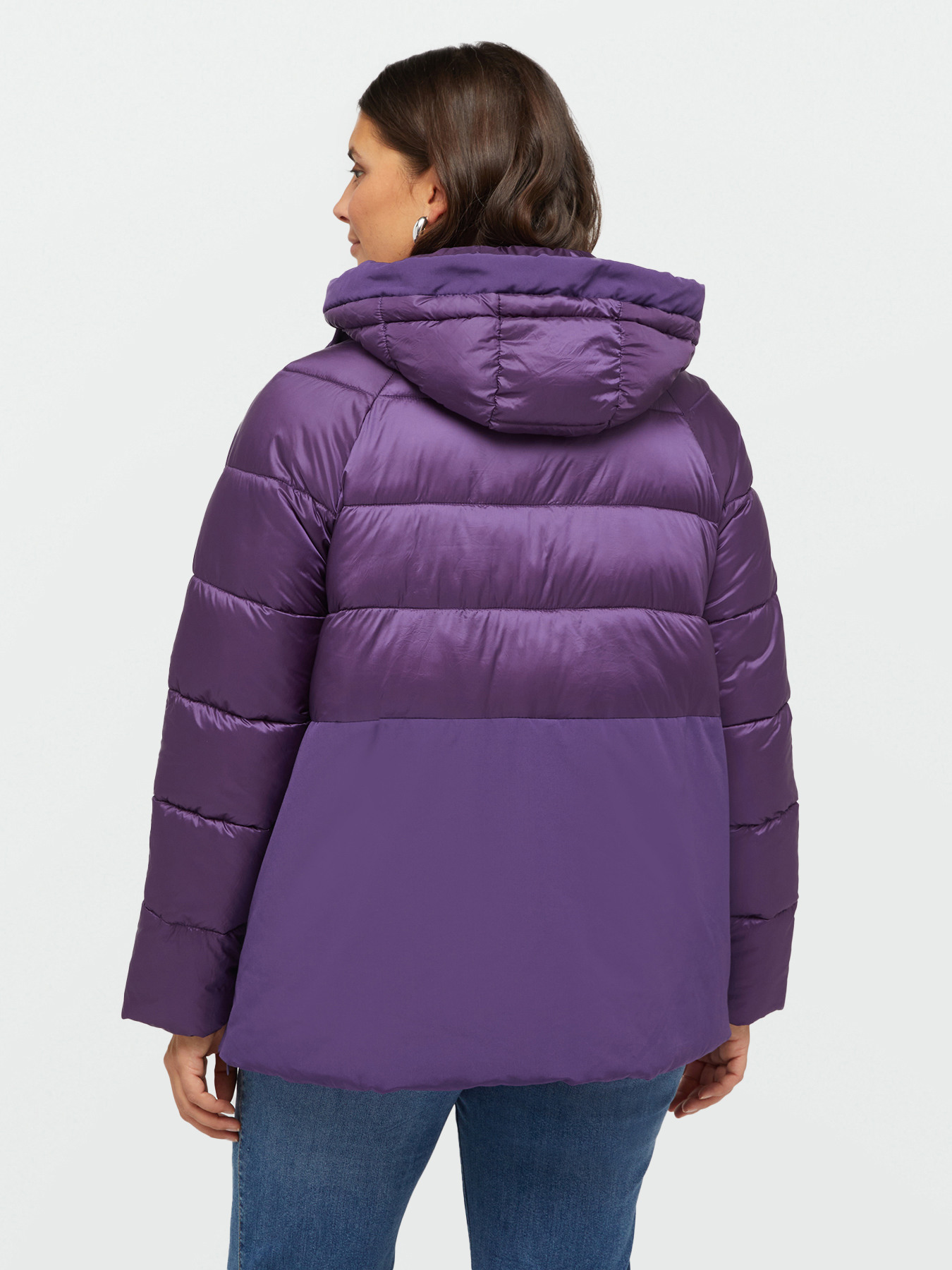 Dual-fabric down jacket with Sorona® Aura padding