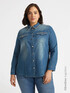 Camicia in denim con dettaglio catene image number 1