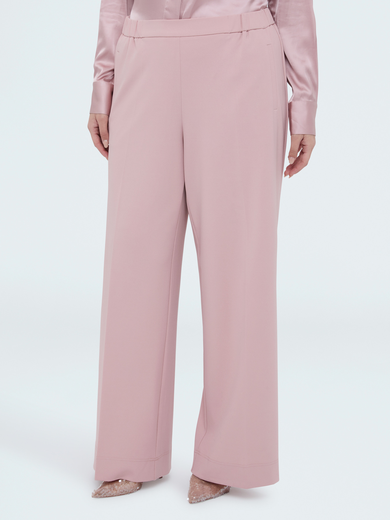 Wide Leg Pants in stretch fabric image number 2