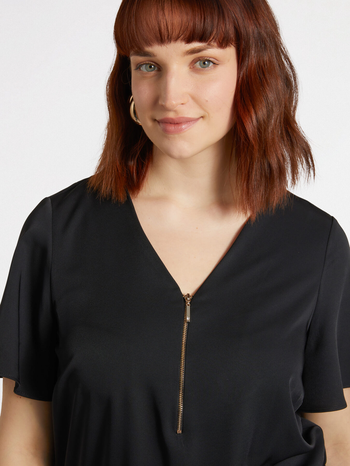Tuta  jumpsuit con zip davanti image number 3
