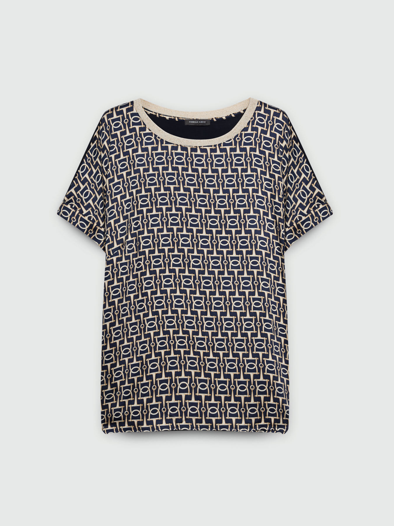 Camiseta con estampado de cadenas image number 4