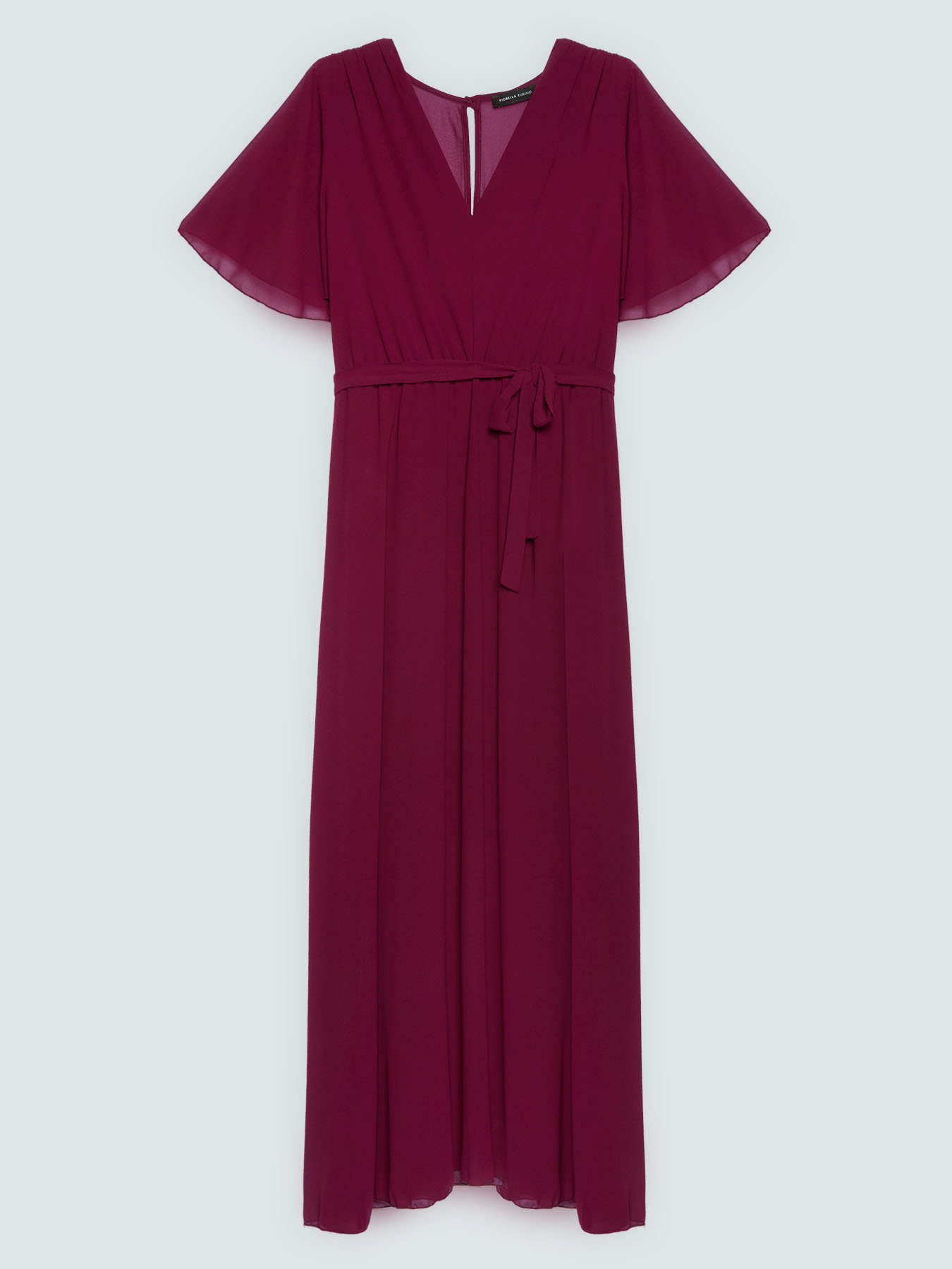 Robe DREAM en georgette avec d&eacute;collet&eacute; en V image number 4
