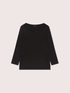 Cotton T-shirt with lace detail image number 4