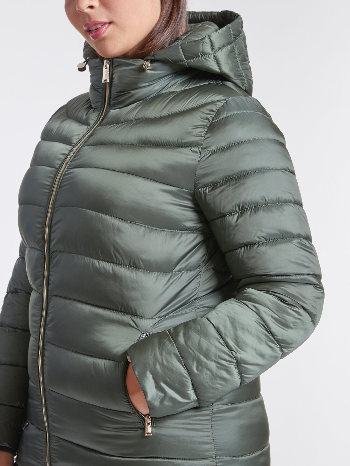 Piumino light weight con cappuccio staccabile image number 2