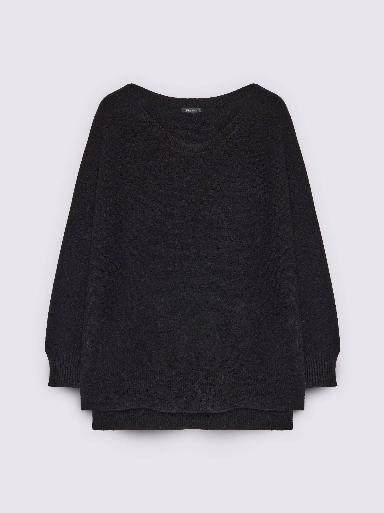 Crew neck sweater in viscose blend image number 4