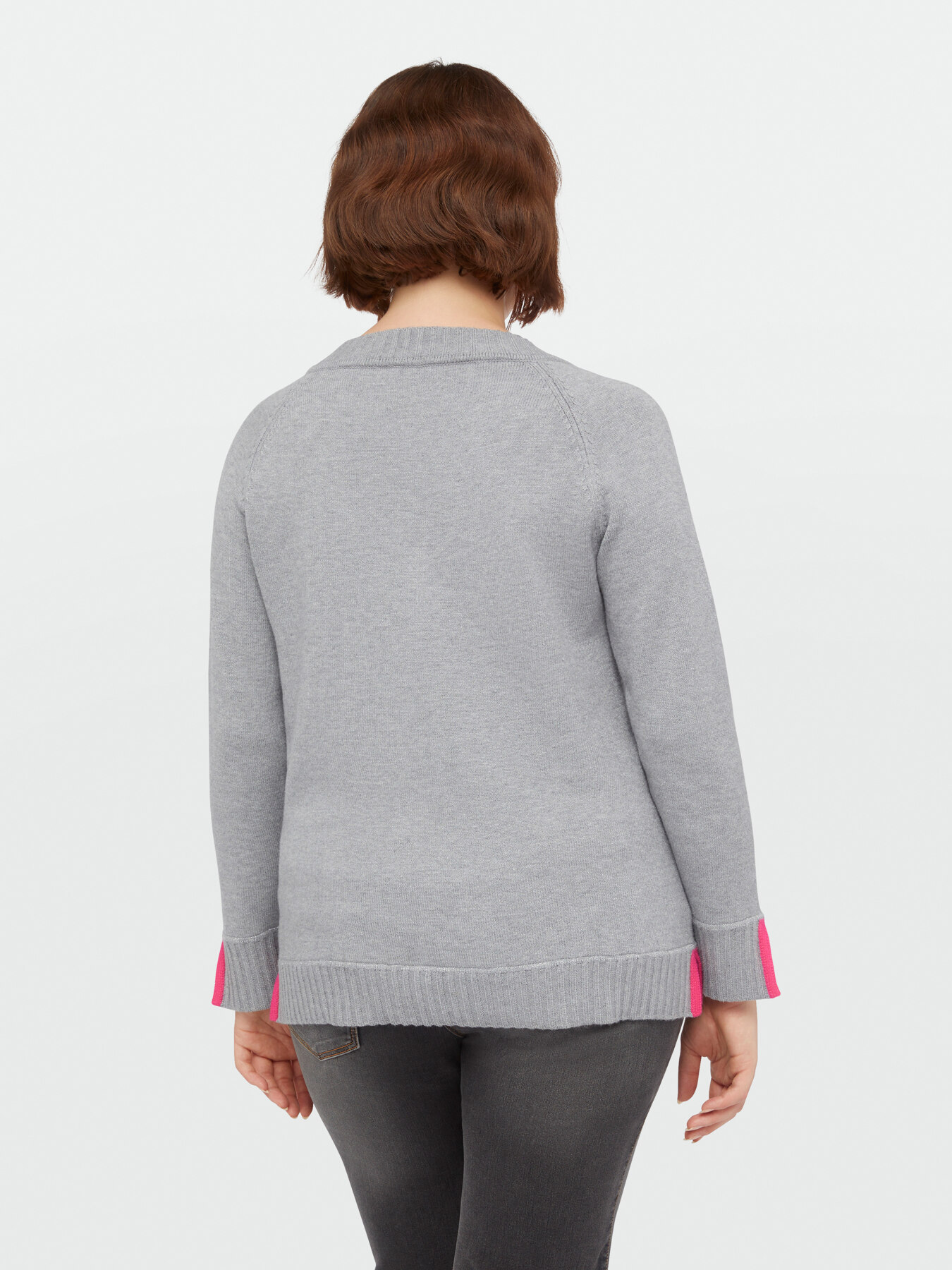 LENZING&trade; ECOVERO&trade; viscose sweater with stripes image number 1