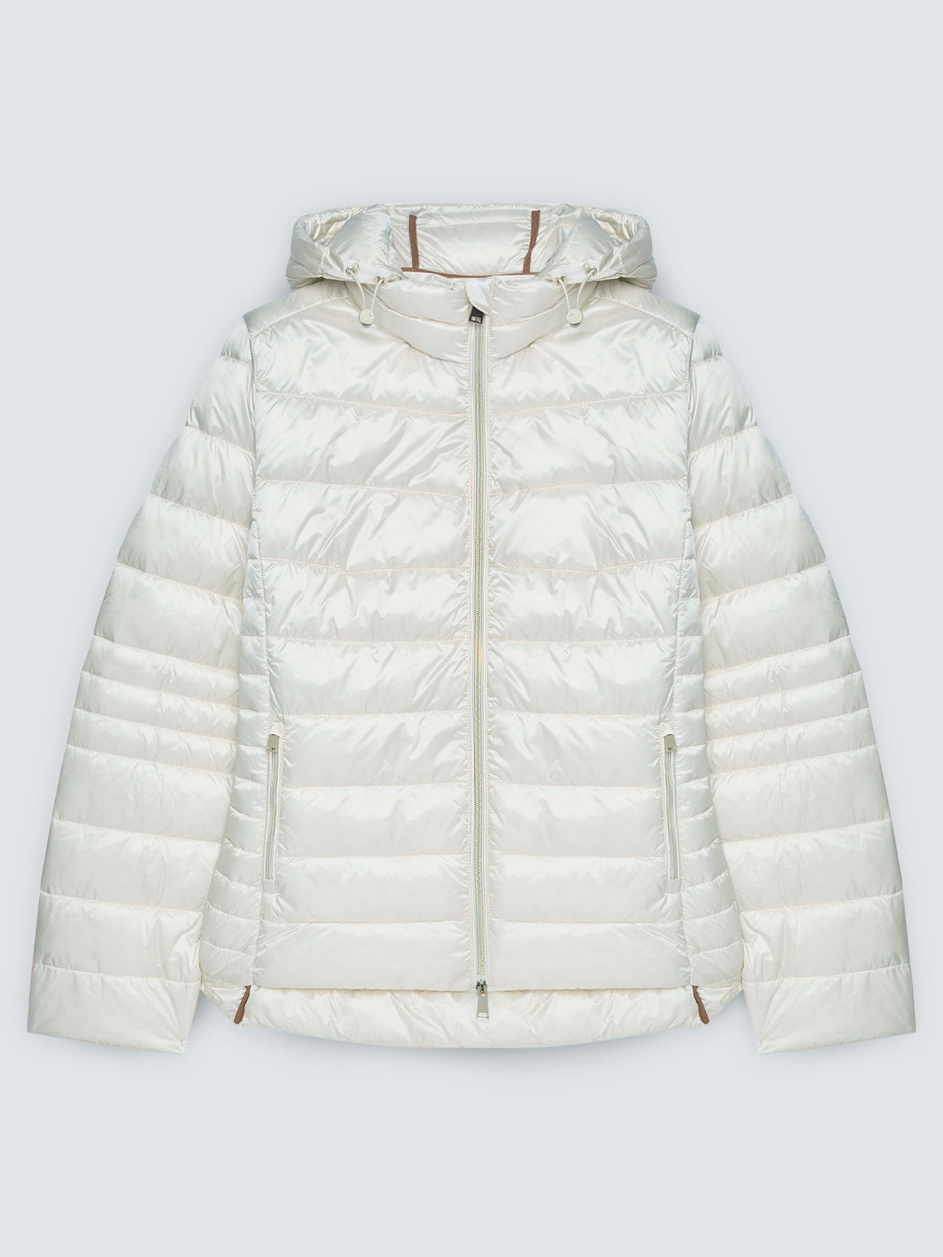 Quilted down jacket with detachable hood image number 5