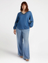 Blusa ricamata stile bandana con fibre in TENCEL&trade; image number 2