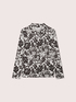 Blusa con estampado floral y cuello image number 4