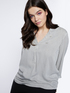 Striped blouse with embroidery image number 3