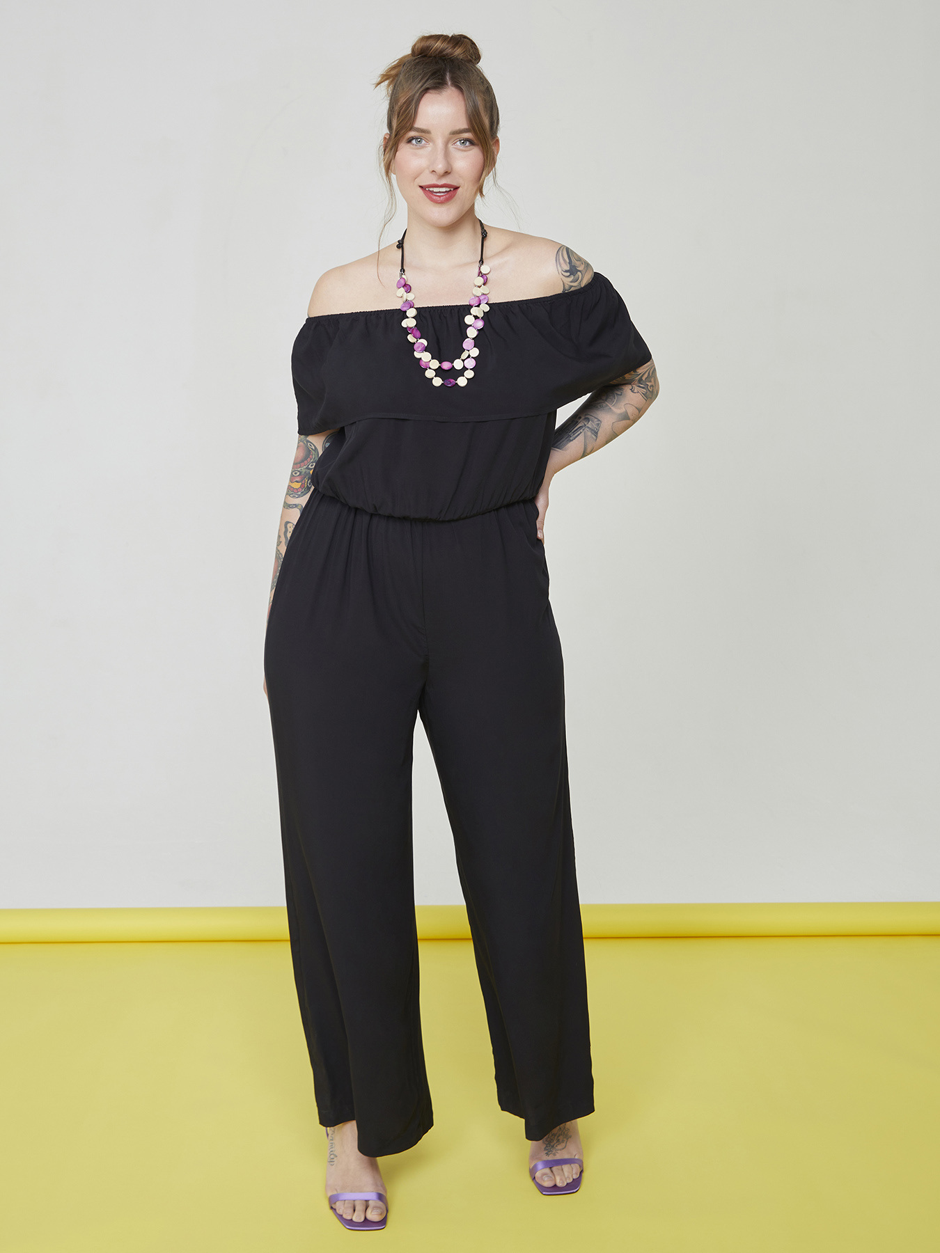 Overall aus LENZING&trade; ECOVERO&trade;-Viskose mit Volants image number 4