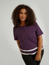 T-shirt con bordo a righe image number 2