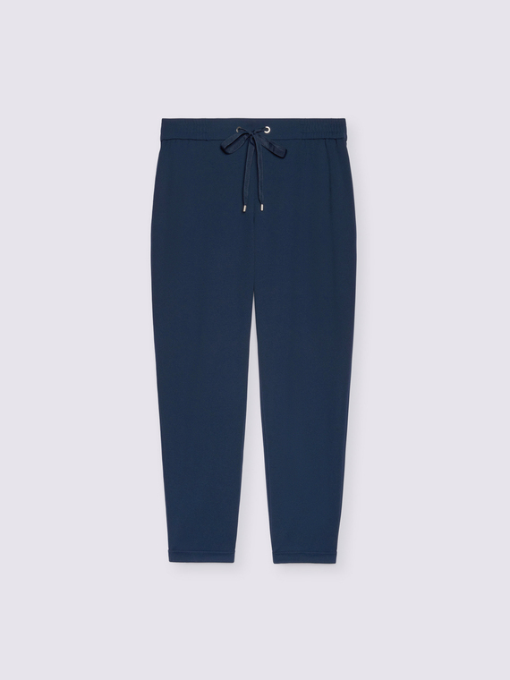 Pantalones jogger de tejido el&aacute;stico con cord&oacute;n