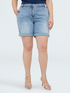 Denim-Shorts mit Glanzpunkten image number 2