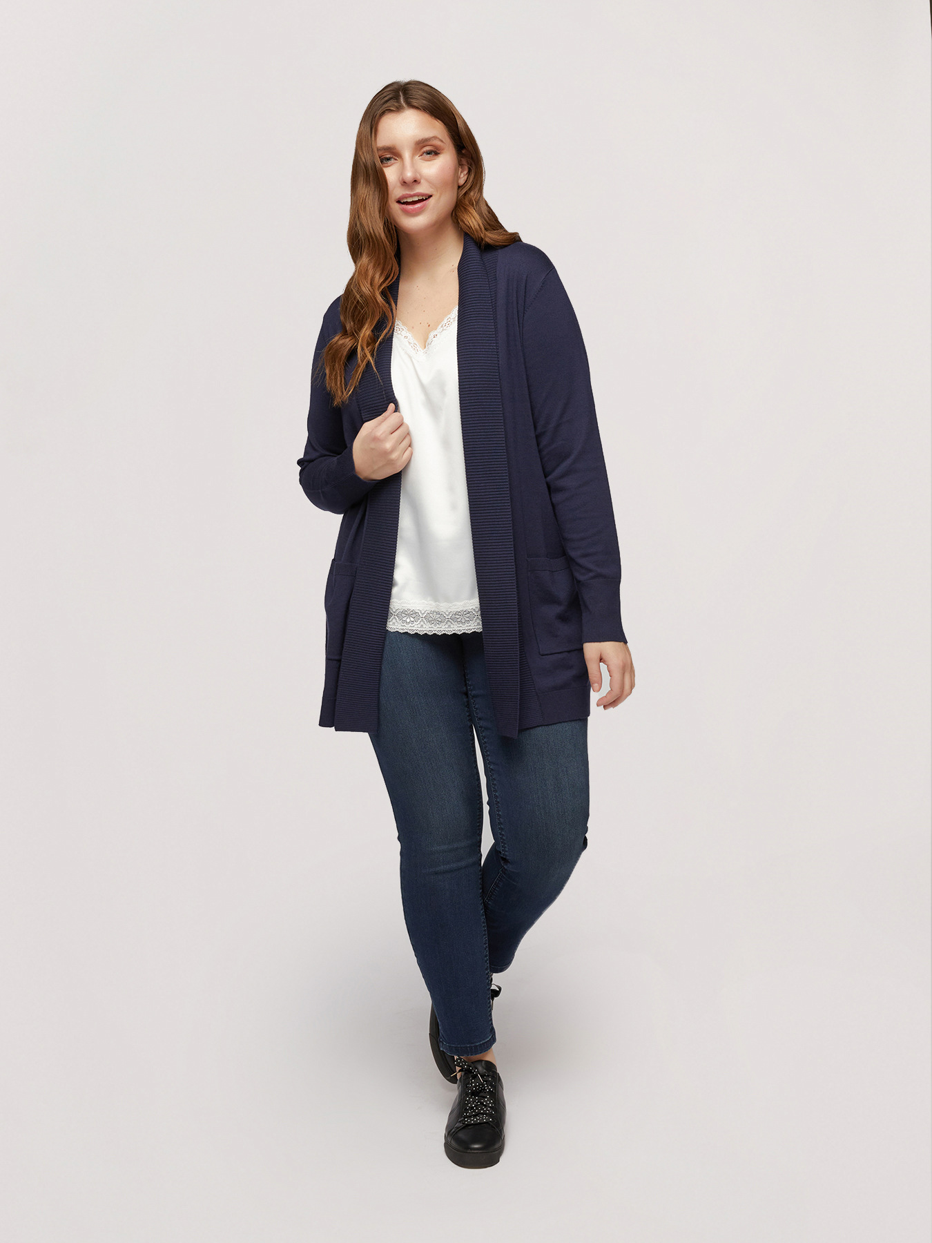 Long soft viscose cardigan image number 0