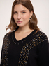 Sweater with jewel embellishments image number 2