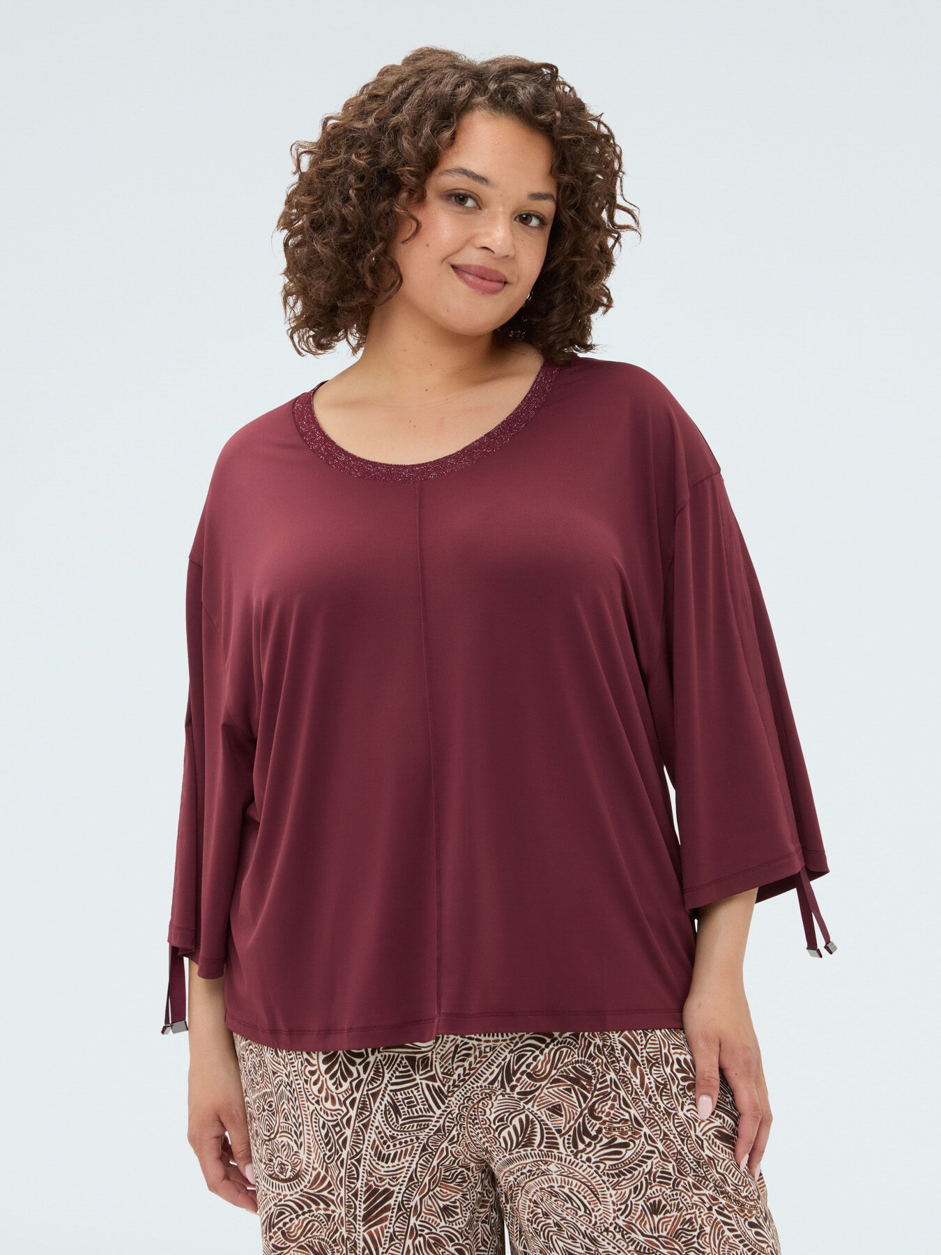 Jersey t-shirt with drawstring image number 0