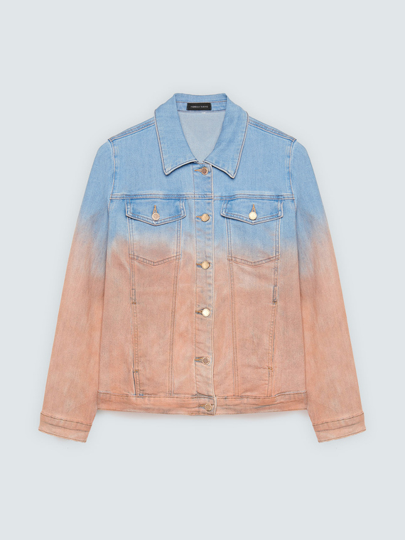 D&eacute;grad&eacute; denim jacket
