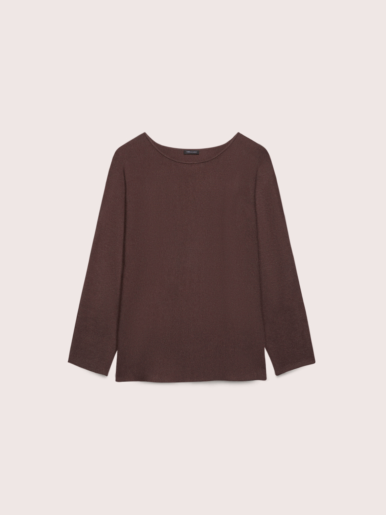 Boat neck sweater in viscose blend image number 4