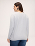 Pull lurex col en V en m&eacute;lange de viscose image number 1