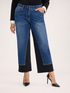 Cropped Jeans with two-tone detail image number 2