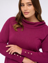 Turtleneck sweater with buttons on the cuffs image number 3