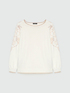 Sweater with floral embroidery image number 4