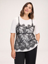T-Shirt mit Spitzentop image number 2