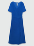 Vestido en tejido de punto con trabilla lateral image number 4