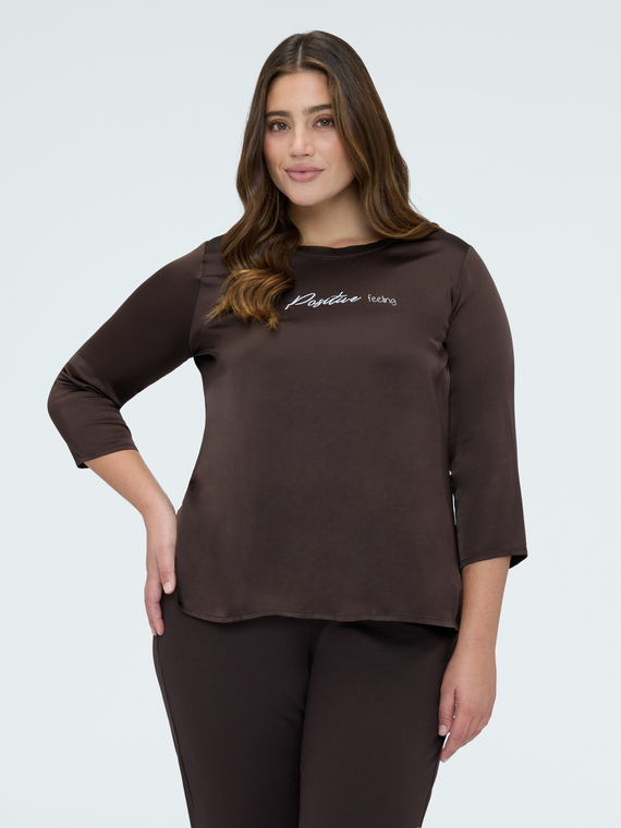 Blouse en satin Positive feeling
