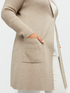 Cardigan long &agrave; capuche image number 3
