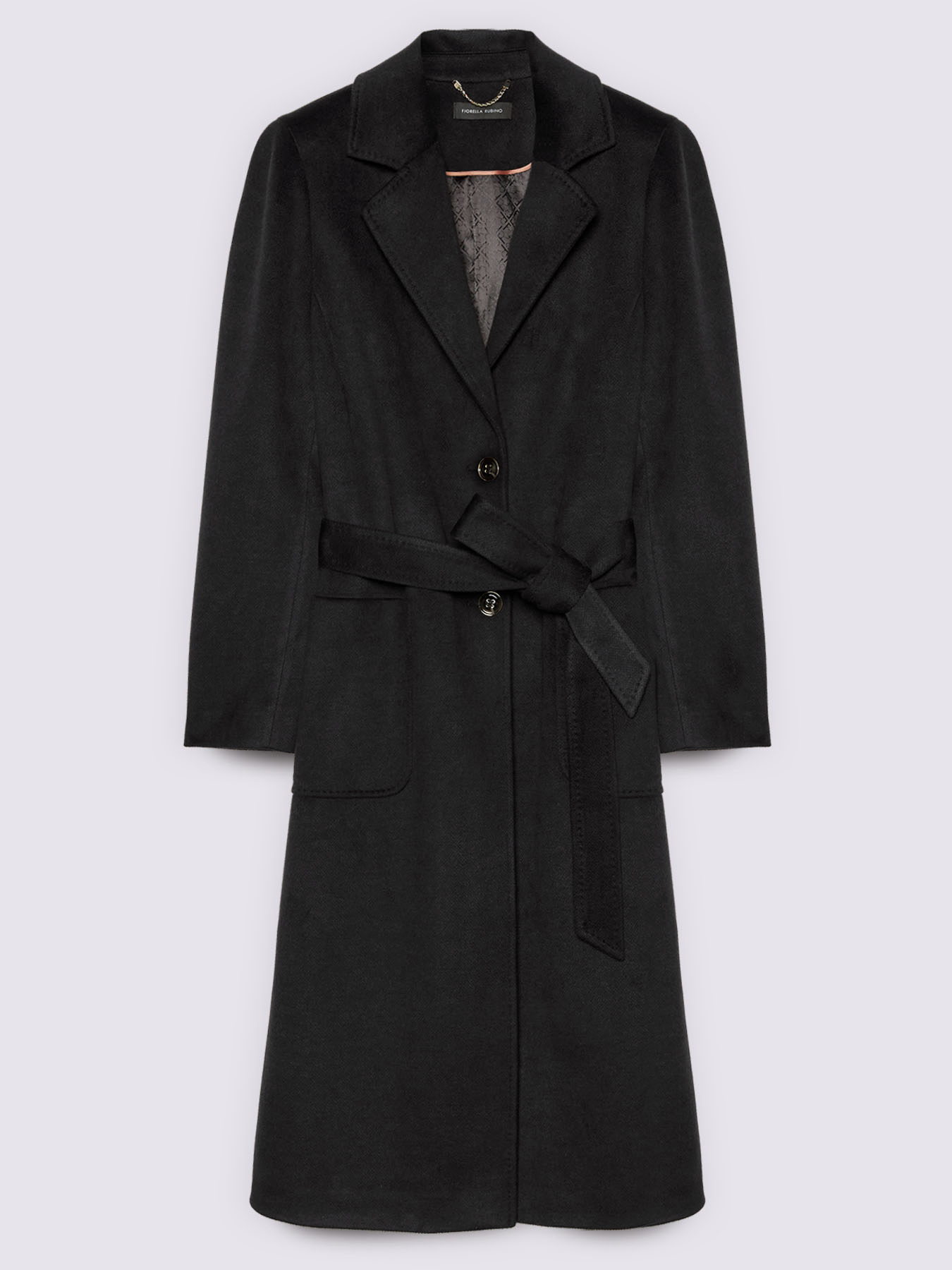Long coat with belt image number 4