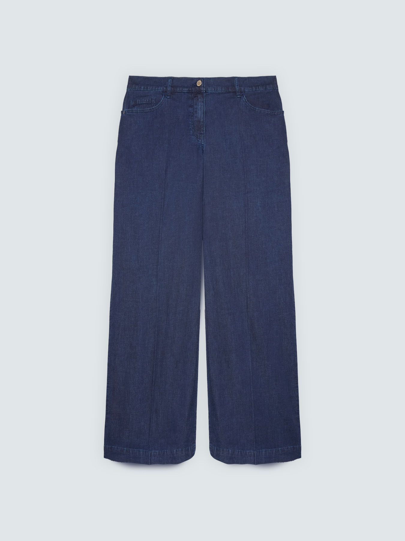 Wide Leg Jeans navy blue wash image number 4