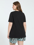 Cotton t-shirt with zebra print hotfix image number 1