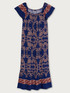 Langes Kleid aus bedruckter Viskose image number 3