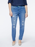 Girlfit Slim Jeans mit Rissen image number 2