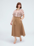 Long skirt with bow at the waist image number 2