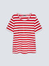 Striped T-shirt with embroidery image number 3