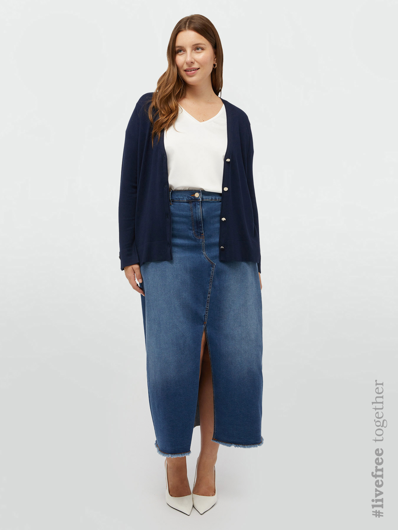 Cardigan con bottoni in viscosa LENZING&trade; ECOVERO&trade; image number 0