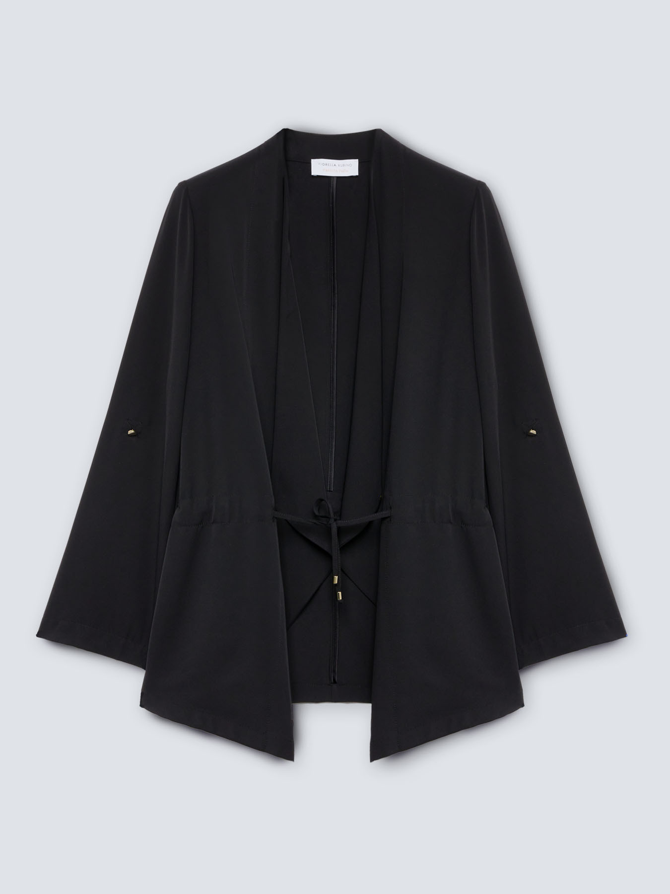 Giacca in tessuto fluido con coulisse image number 4