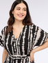 Vestido largo estampado tie dye image number 3