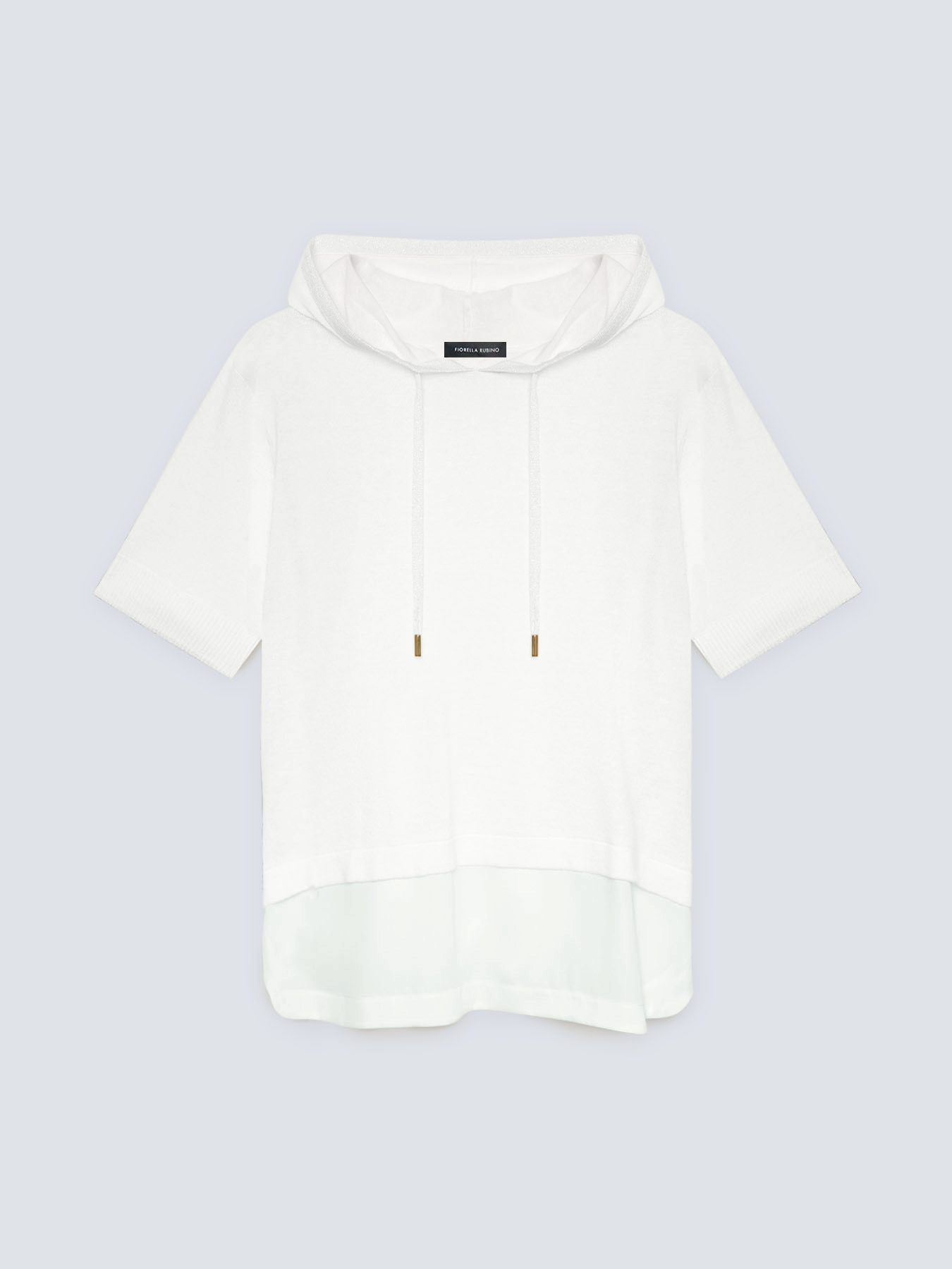 Maglia in lino e cotone con cappuccio image number 4